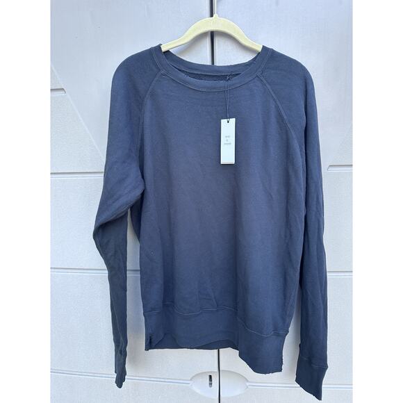 Unsubscribed faded blackFleece Sweatshirt Long Sleeve Crewneck Top Pullover NWT - Picture 2 of 11